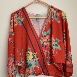 Flying Tomato dolman sleeve blouse, Size L